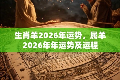 生肖羊2026年运势,属羊2026年年运势及运程 生肖羊2026年运势,属羊2026年年运势及运程