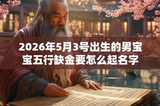 2026年5月3号出生的男宝宝五行缺金要怎么起名字