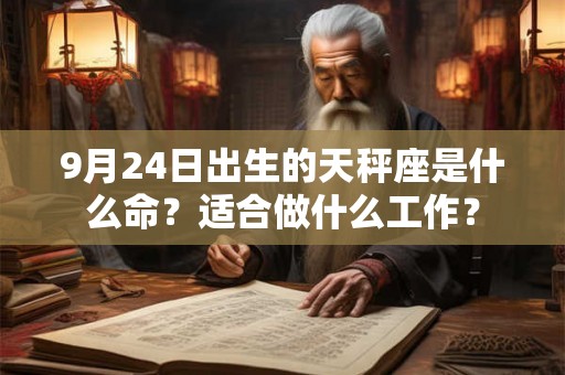 9月24日出生的天秤座是什么命？适合做什么工作？