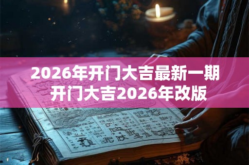 2026年开门大吉最新一期  开门大吉2026年改版