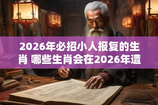 2026年必招小人报复的生肖 哪些生肖会在2026年遭到小人报复