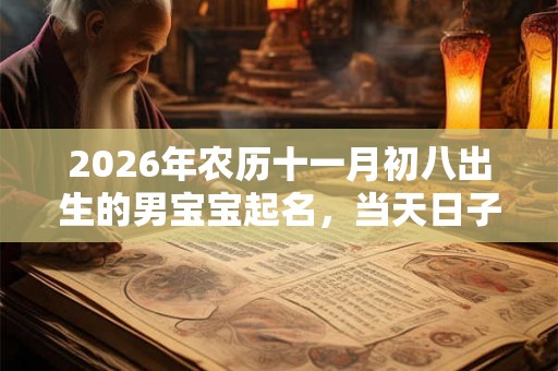 2026年农历十一月初八出生的男宝宝起名,当天日子如何? 2026年农历十一月初八出生的男宝宝起名,当天日子如何?