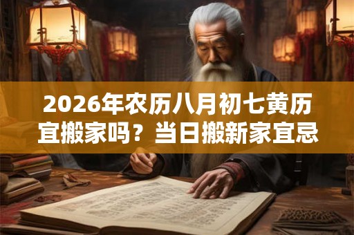2026年农历八月初七黄历宜搬家吗？当日搬新家宜忌查询