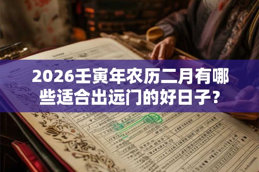 2026壬寅年农历二月有哪些适合出远门的好日子？