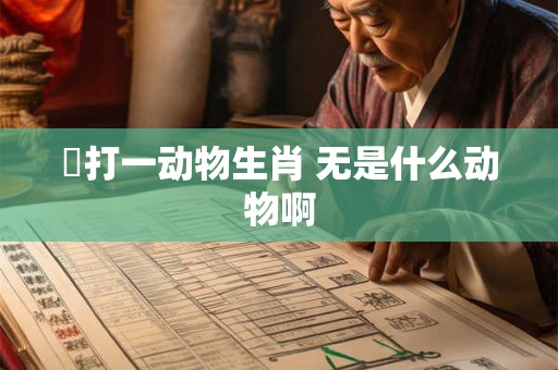 無打一动物生肖 无是什么动物啊 無打一动物生肖 无是什么动物啊