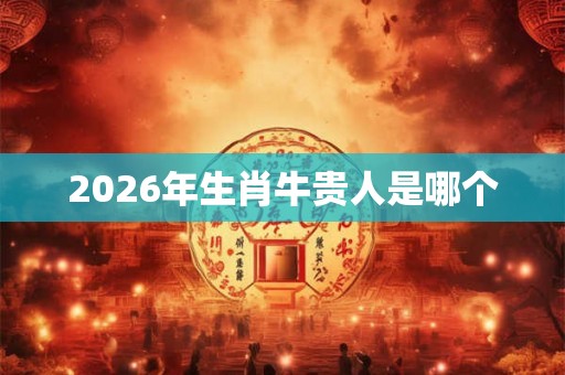 2026年生肖牛贵人是哪个