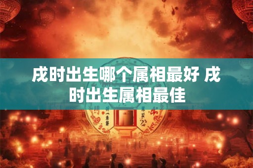 戌时出生哪个属相最好 戌时出生属相最佳