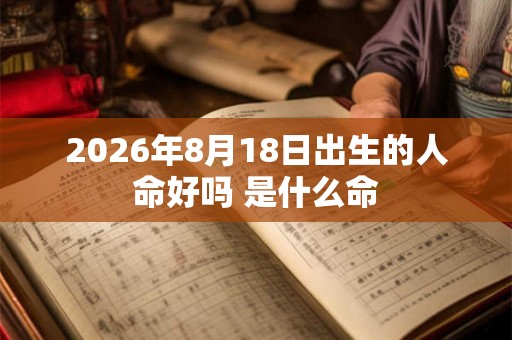2026年8月18日出生的人命好吗 是什么命