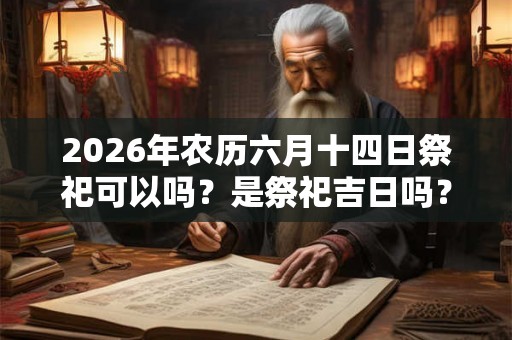 2026年农历六月十四日祭祀可以吗?是祭祀吉日吗? 2026年农历六月十四日祭祀可以吗?是祭祀吉日吗?