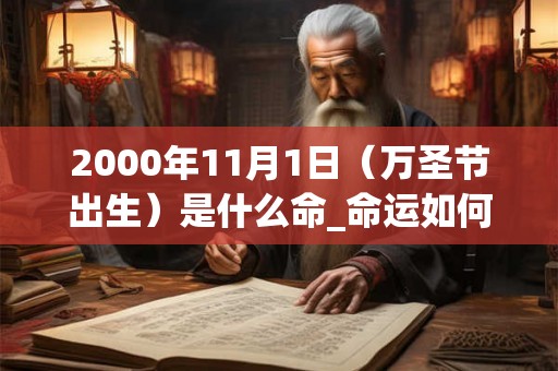 2000年11月1日（万圣节出生）是什么命_命运如何