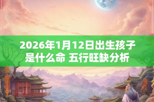 2026年1月12日出生孩子是什么命 五行旺缺分析 2026年1月12日出生孩子是什么命 五行旺缺分析
