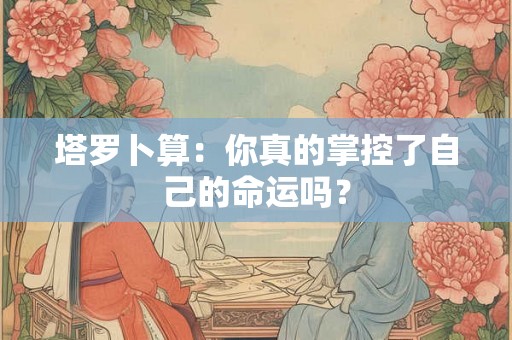 塔罗卜算：你真的掌控了自己的命运吗？
