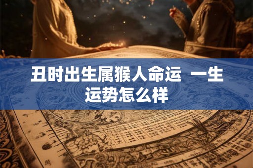 丑时出生属猴人命运  一生运势怎么样