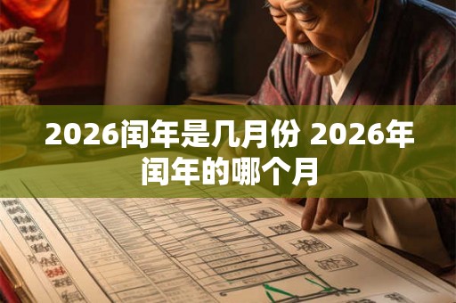 2026闰年是几月份 2026年闰年的哪个月