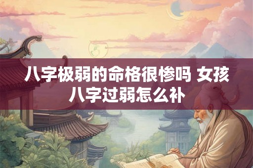 八字极弱的命格很惨吗 女孩八字过弱怎么补