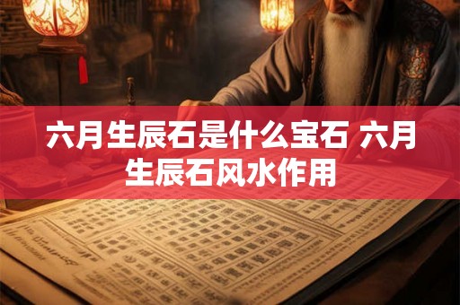 六月生辰石是什么宝石 六月生辰石风水作用