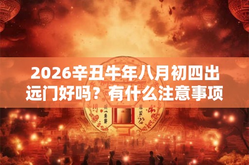 2026辛丑牛年八月初四出远门好吗？有什么注意事项