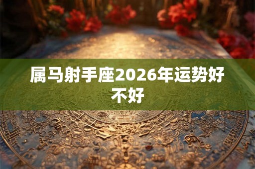 属马射手座2026年运势好不好