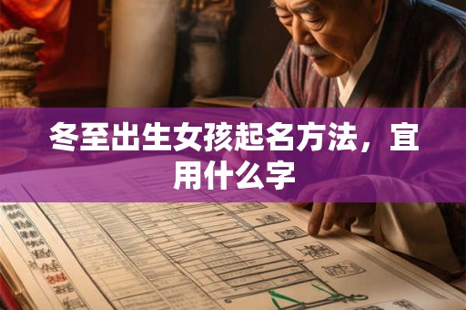 冬至出生女孩起名方法，宜用什么字