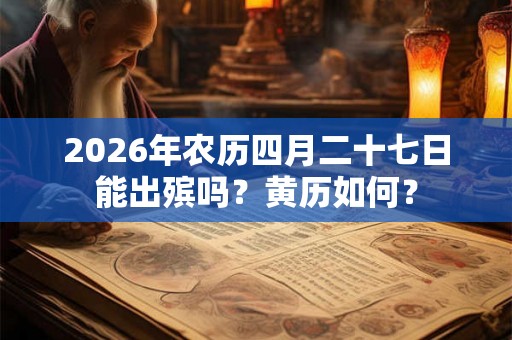2026年农历四月二十七日能出殡吗？黄历如何？