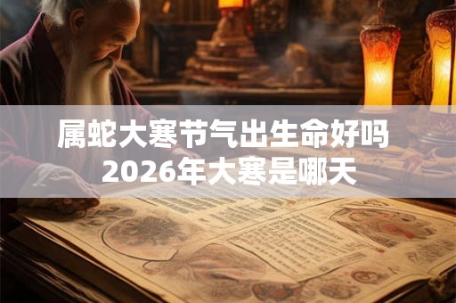 属蛇大寒节气出生命好吗 2026年大寒是哪天