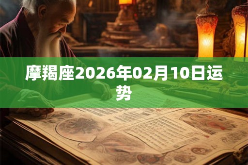 摩羯座2026年02月10日运势