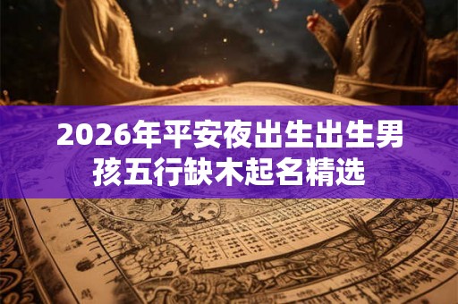 2026年平安夜出生出生男孩五行缺木起名精选