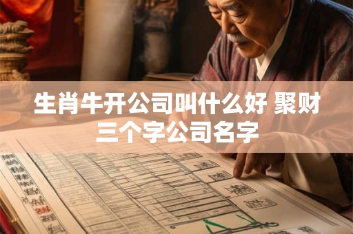 生肖牛开公司叫什么好 聚财三个字公司名字