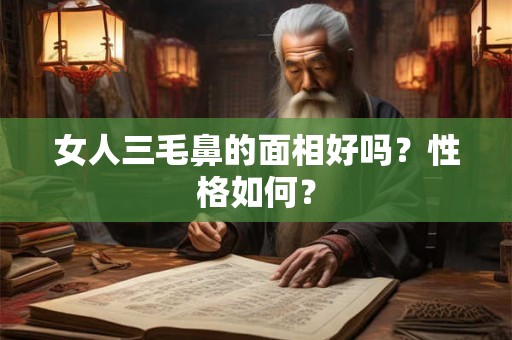 女人三毛鼻的面相好吗?性格如何? 女人三毛鼻的面相好吗?性格如何?