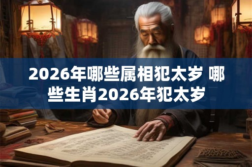2026年哪些属相犯太岁 哪些生肖2026年犯太岁 2026年哪些属相犯太岁 哪些生肖2026年犯太岁