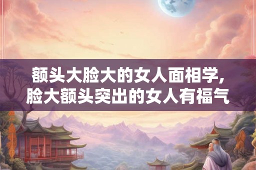 额头大脸大的女人面相学,脸大额头突出的女人有福气吗