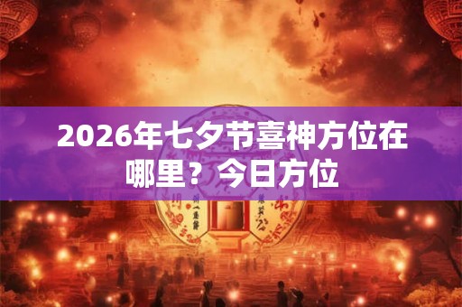 2026年七夕节喜神方位在哪里?今日方位 2026年七夕节喜神方位在哪里?今日方位