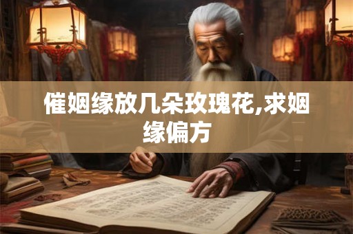 催姻缘放几朵玫瑰花,求姻缘偏方 催姻缘放几朵玫瑰花,求姻缘偏方