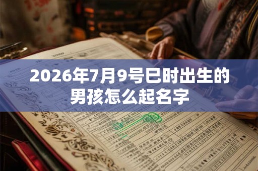 2026年7月9号巳时出生的男孩怎么起名字 2026年7月9号巳时出生的男孩怎么起名字