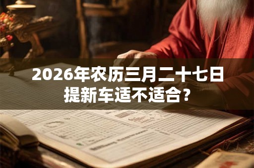 2026年农历三月二十七日提新车适不适合? 2026年农历三月二十七日提新车适不适合?