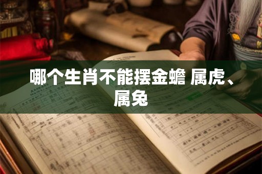哪个生肖不能摆金蟾 属虎、属兔