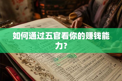 如何通过五官看你的赚钱能力？