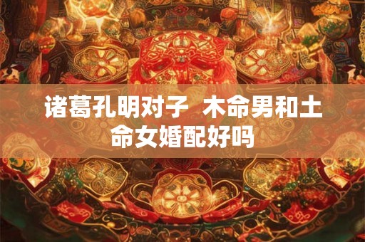诸葛孔明对子  木命男和土命女婚配好吗