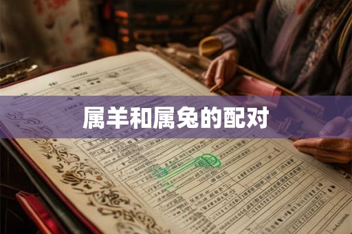 属羊和属兔的配对
