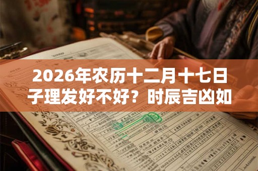 2026年农历十二月十七日子理发好不好？时辰吉凶如何？