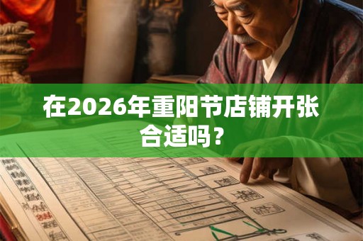 在2026年重阳节店铺开张合适吗？