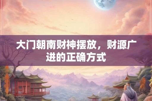 大门朝南财神摆放,财源广进的正确方式 大门朝南财神摆放,财源广进的正确方式