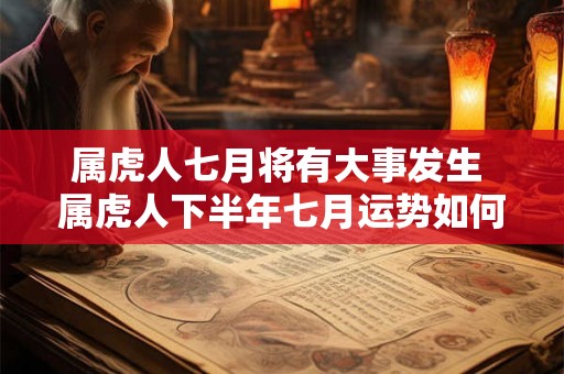 属虎人七月将有大事发生 属虎人下半年七月运势如何