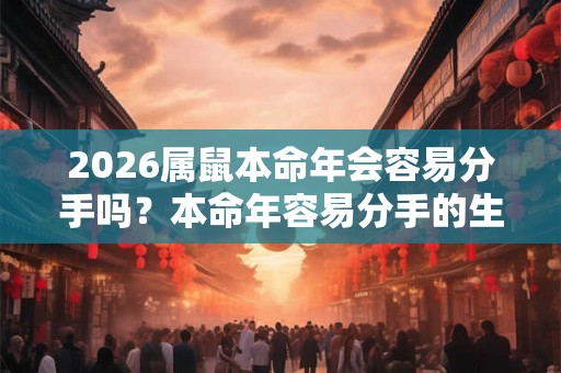 2026属鼠本命年会容易分手吗？本命年容易分手的生肖