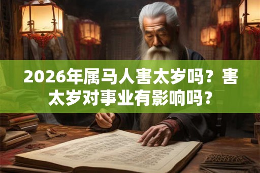 2026年属马人害太岁吗？害太岁对事业有影响吗？