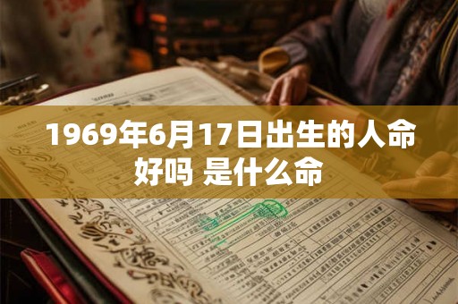 1969年6月17日出生的人命好吗 是什么命