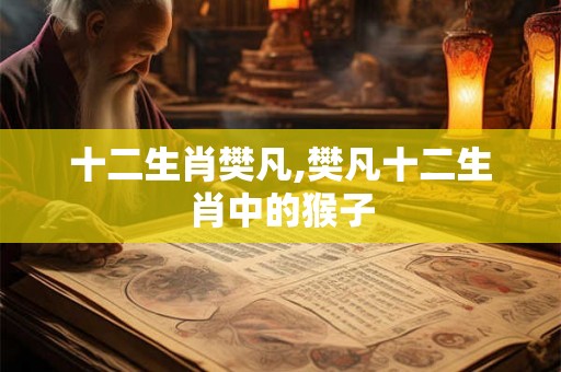 十二生肖樊凡,樊凡十二生肖中的猴子