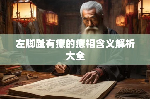 左脚趾有痣的痣相含义解析大全
