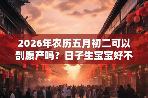 2026年农历五月初二可以剖腹产吗?日子生宝宝好不好? 2026年农历五月初二可以剖腹产吗?日子生宝宝好不好?