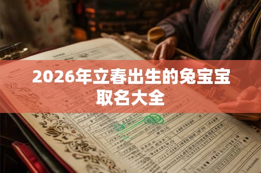 2026年立春出生的兔宝宝取名大全 2026年立春出生的兔宝宝取名大全